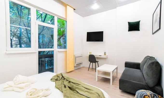 Sofia City Center Apartment | Inviting Studio with Kitchen, AC & Netflix in Prime Location