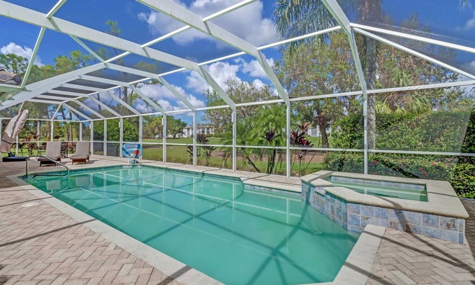 Lely Golf Estates House | Immaculate Golf Course Home with Heated Pool and Spa