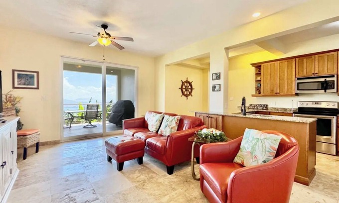 Estate Neltjeberg Apartment | Private apartment on northside of St. Thomas overlooking 4 bays with WiFi, AC