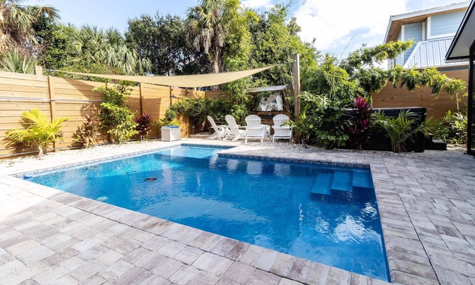 St. Augustine Beach Cottage | Beachfront Retreat with Hot Tub & Heated Pool, 10/10 Rating