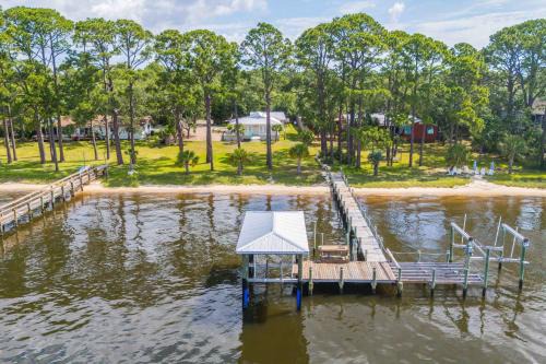 Panacea House | Waterfront Panacea Rental with Private Beach & Boat Dock