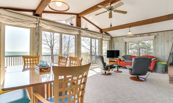 Greenbush Cottage | Private Beach: Waterfront Home on Lake Huron!