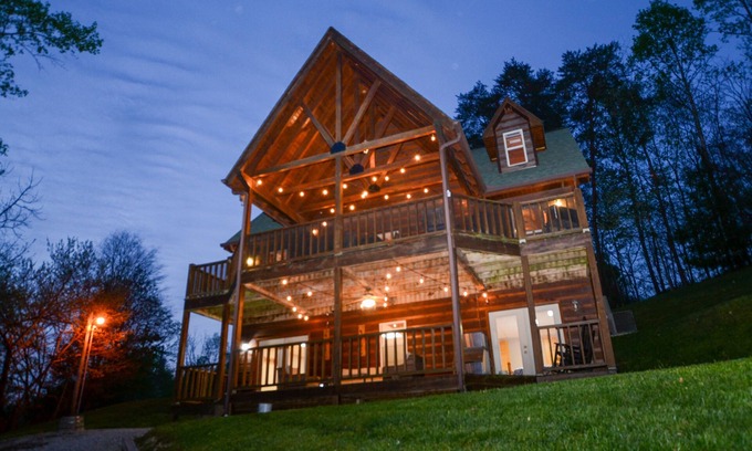 Jacksboro Cabin | Lakefront Private Cabin with Dock, Views & Family-Friendly Amenities