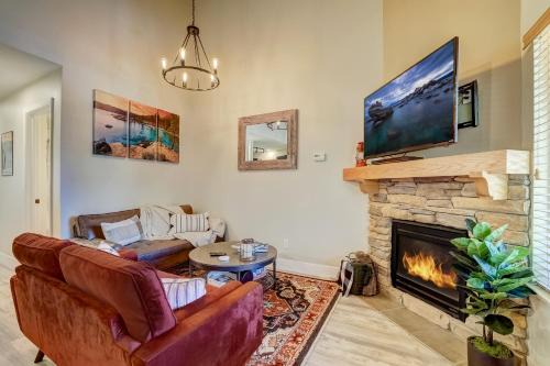 Tahoe Village Apartment | Cozy Condo Steps from Ski Lift with Hot Tub & Ocean View