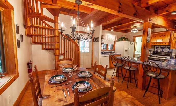 Boone Cabin | Serene Private Cottage with Waterfall & Spa Amenities