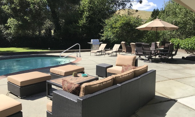 American Canyon House | Idyllic Country Home with Pool and Ocean Views in Napa Bay