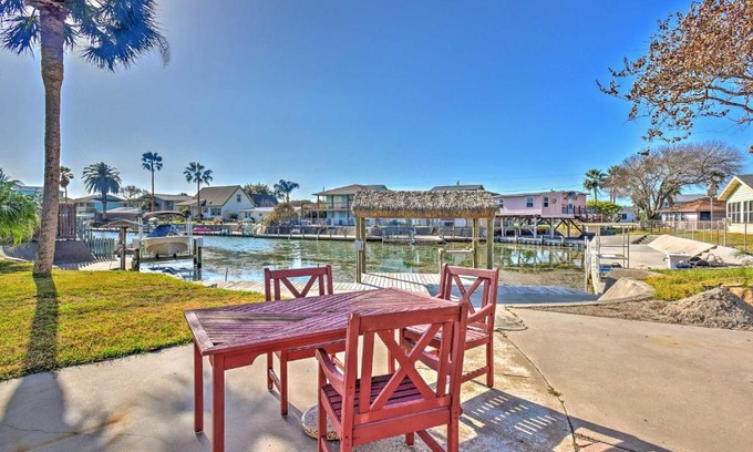 Palm Harbor House | Pet-Friendly Waterfront Home in Rockport with Private Dock