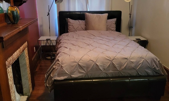 Central Park North Apartment | Private Floor Retreat with Balcony in Harlem Brownstone