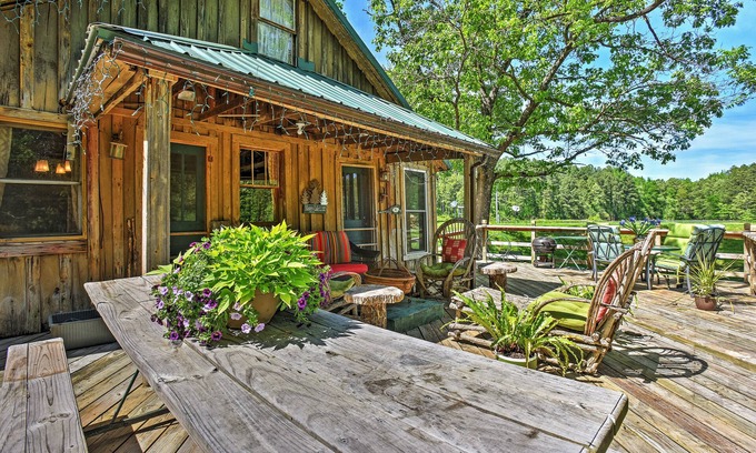 Advance Cabin | Idyllic Retreat on 270 Acres with Lake for Swimming & Canoeing