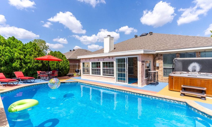 Crowley House | Unwind: Private Heated Pool, Hot Tub & Game Room Escape