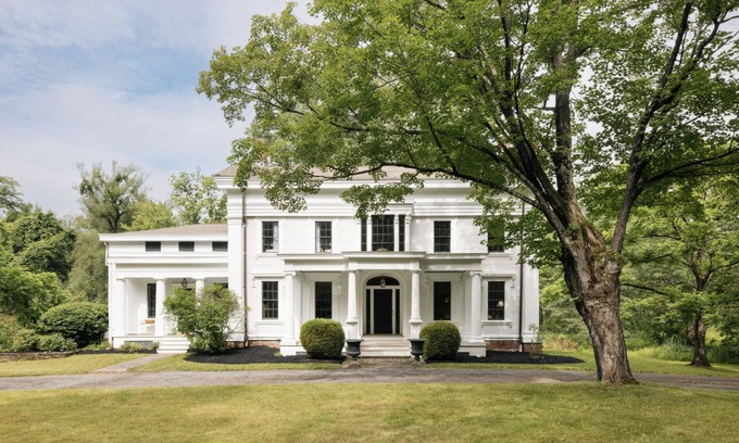 Hudson House | Historic Hudson Home on 20 Acres with Inviting Pool