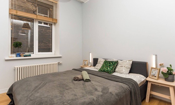 Centrs Apartment | Private hotel type 1-bedroom apartment near the central rail station.