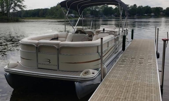 Delton House | Lakefront Retreat with Pontoon Rental and Pool Access