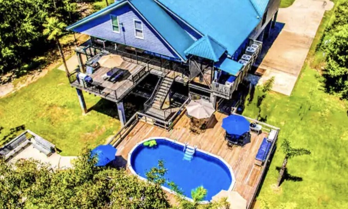 Gulfport House | Private Mini Resort with Pool, Hot Tub & River Access
