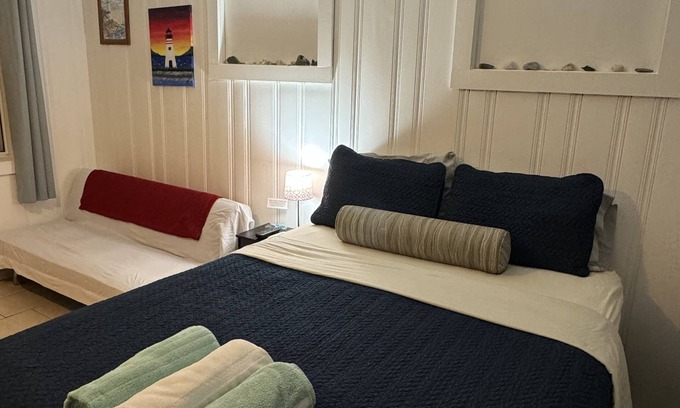 Hampton Apartment | Private Motel Room Steps from North Beach with Ocean Views