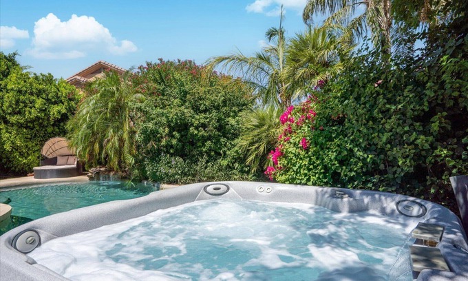 Arabian Views House | Relaxing Private Oasis with Pool, Spa, and Game Room
