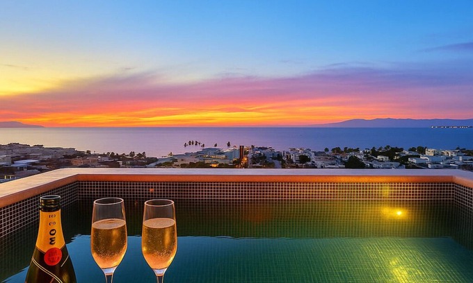 Downtown Puerto Vallarta Apartment | Ocean View Sky Loft with Private Pool - Steps from Beach