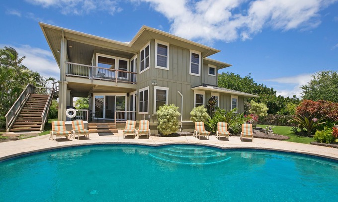 Poipu House | Oceanfront Estate in Poipu with Spa, Pool & Beach Access