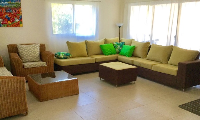 Samana House | ```html
Idyllic Oceanfront Retreat with Pool and Family Amenities
```