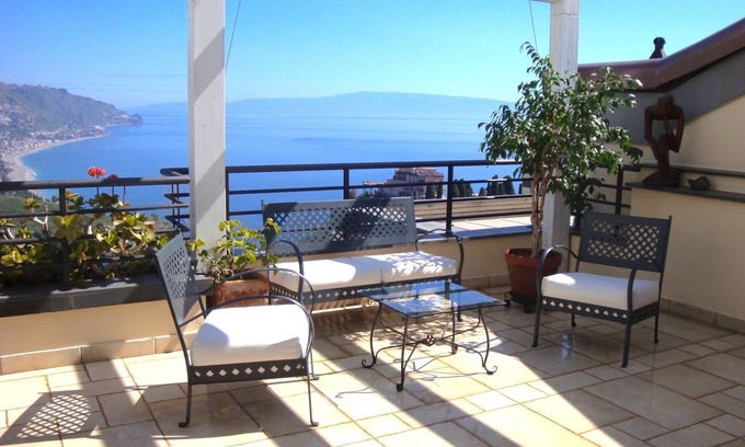 Taormina Condo | Unwind with Ocean Views: Private Terrace & Infinity Pool