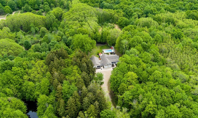Fennville House | Secluded Retreat with Private Pool and Game Room