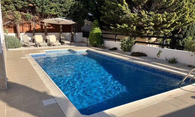 Pissouri Villa | Ideal Retreat: Private Pool, En-Suite Rooms & Games Room