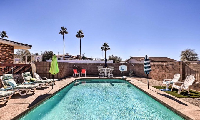 Lake Havasu City House | Lake Havasu Retreat with Heated Pool and 10/10 Rating!