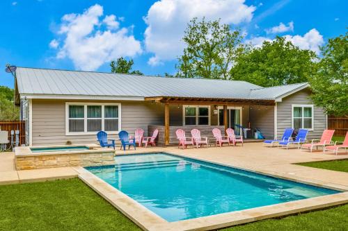 Johnson City House | Relaxing Hill Country Home with Private Pool & Hot Tub