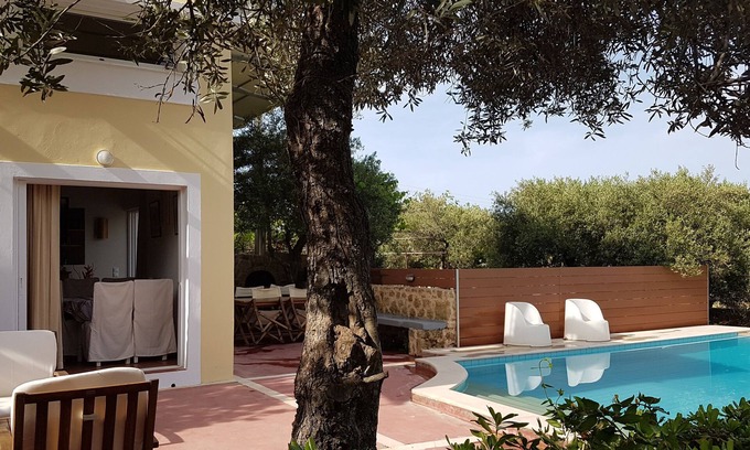 Stalida Villa | Private Pool Villa Steps from Sandy Beach, Rated 10/10