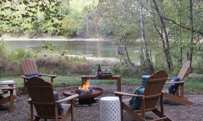 Camp Dennison Cottage | Private River House on 5 acres directly on the Little Miami River