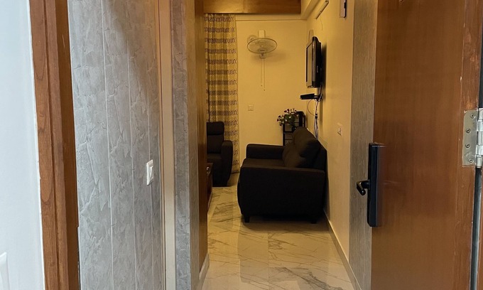 Gomti Nagar Apartment | Cozy Private Studio at DLF MyPad with Pool & Kitchen Access