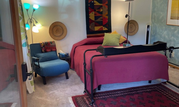 Northwest Olympia House | Private Suite and Bath with separate entrance, AC and % to Charity