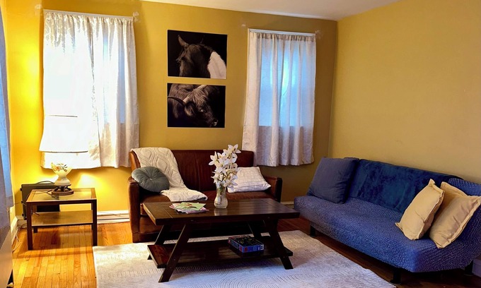 Rhawnhurst Apartment | Peaceful 2-Bedroom Retreat with Kitchen & Child-Friendly Space