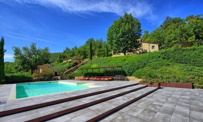 Capolona Villa | Private Villa with A/C, private pool, WIFI, TV, patio, panoramic view, parking, close to Arezzo