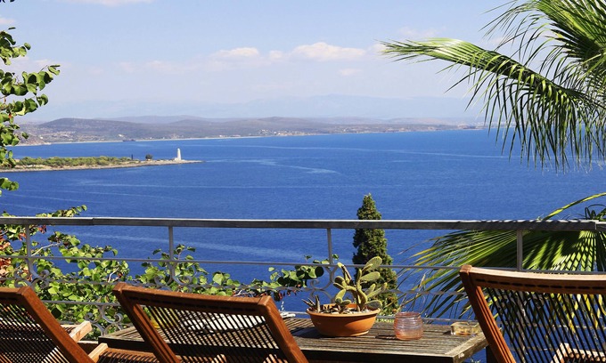 Mavrovouni Villa | Idyllic Villa with Panoramic Sea Views and Spa Amenities