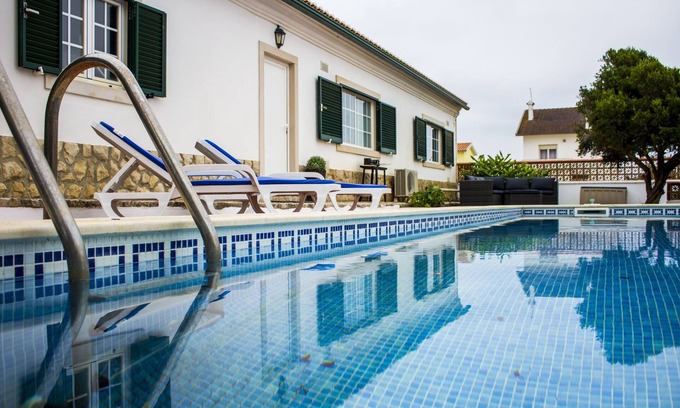 Mafra House | Seaview Family Retreat with Private Pool - 10 Min to Beach