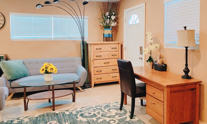 Garden Grove House | Enjoy 15% Off a Cozy 1BR Suite with Full Kitchen
