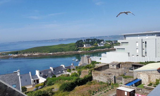 Le Conquet Apartment | Scenic Apartment with Ocean View on Kermorvan Peninsula