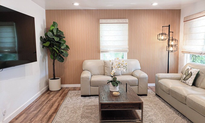 East Central House | Cozy Private Home with Fenced Yard and Relaxing Spa Retreat