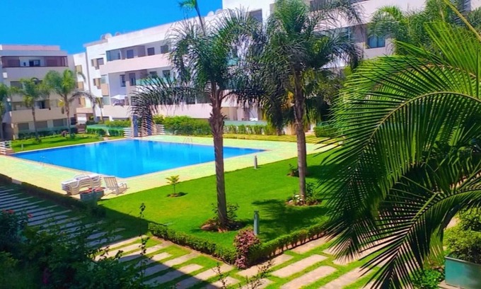El Mansouria Apartment | Proprieté résidence de luxe Vue Sur Piscine plages A 500 M