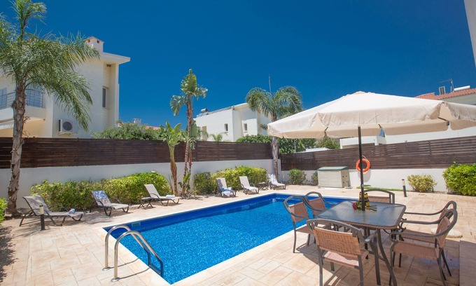 Protaras Cottage | Ideal Protaras Holiday Villa DV27: Ocean View & Private Pool