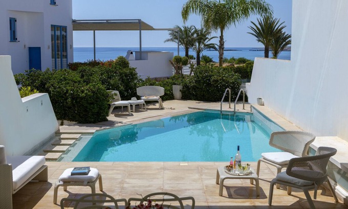Protaras Villa | Exceptional Protaras Fig Tree Bay Villa with Ocean Views