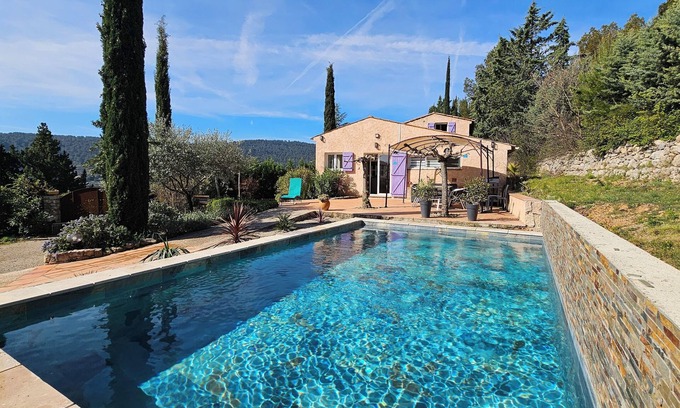 Salernes Villa | Inviting Provencal Villa with Ocean View, Sleeps 8 Guests
