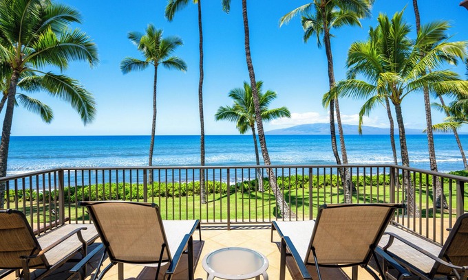 Downtown Lahaina Villa | Puamana Retreat by Gather: Oceanfront 3BR w/Lanai & Resort Amenities in Lahain