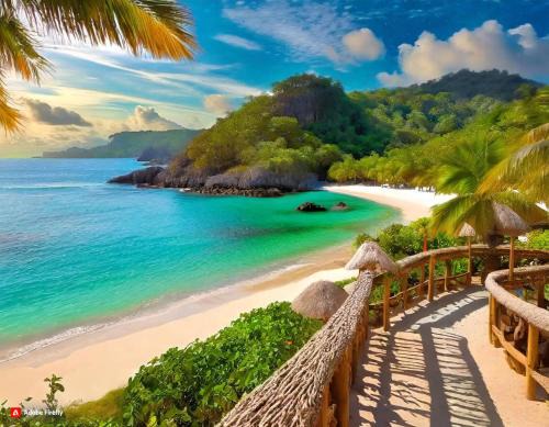 Tierra Bomba Island House | Pet-Friendly Punta Arena EcoHostal: Family Comfort Awaits