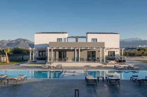 Panormos Villa | Relaxing Pura Vida Villa: Pools, Jacuzzi & Ocean Views