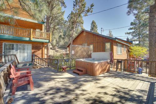 Whispering Forest House | Cozy Big Bear Home with Hot Tub, Just 4 Mi to Skiing!