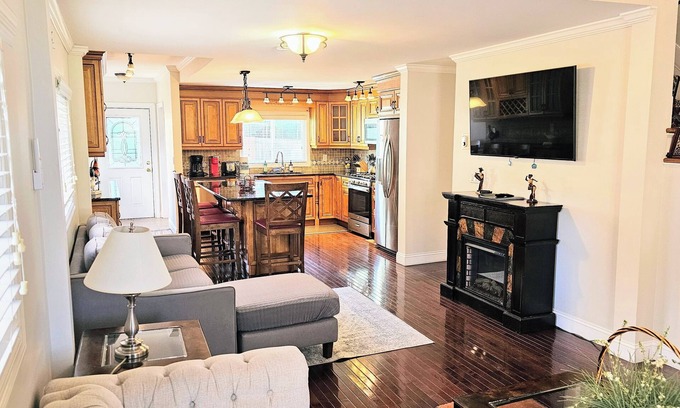 Greenwich House | Cozy Duplex with Private Yard - Steps to Beach & Dining!