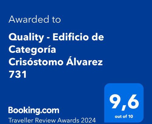 Province of Tucuman Apartment | Elegant Quality Stay at Crisóstomo Álvarez 731 - Ocean View