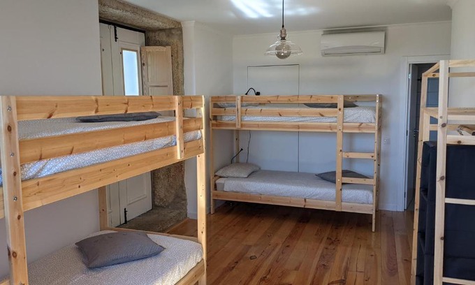 Castelo Novo House | Comfortable Private Room with Bunk Beds at Lagarto Pintado